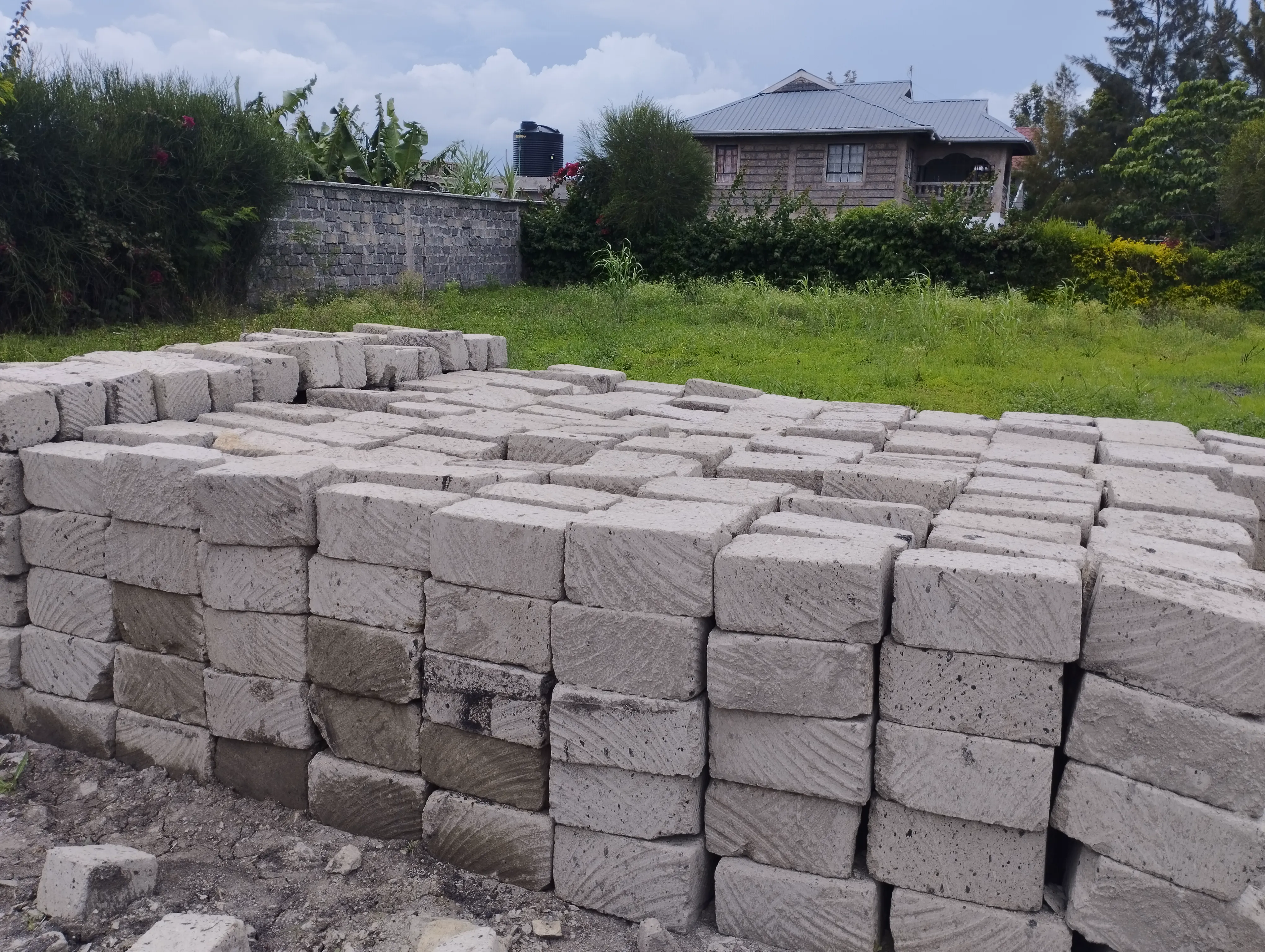 Villa construction progress