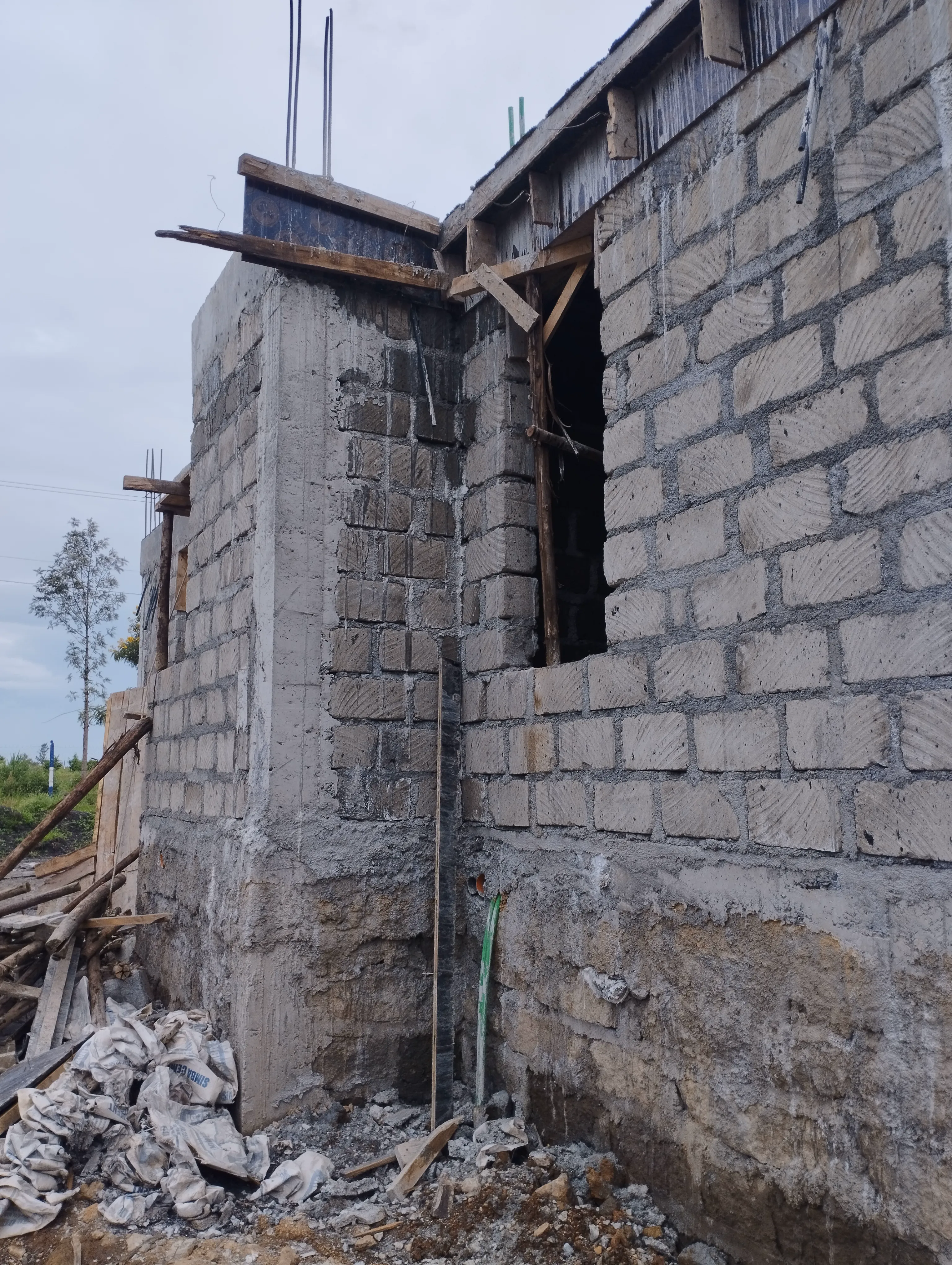 Villa construction progress
