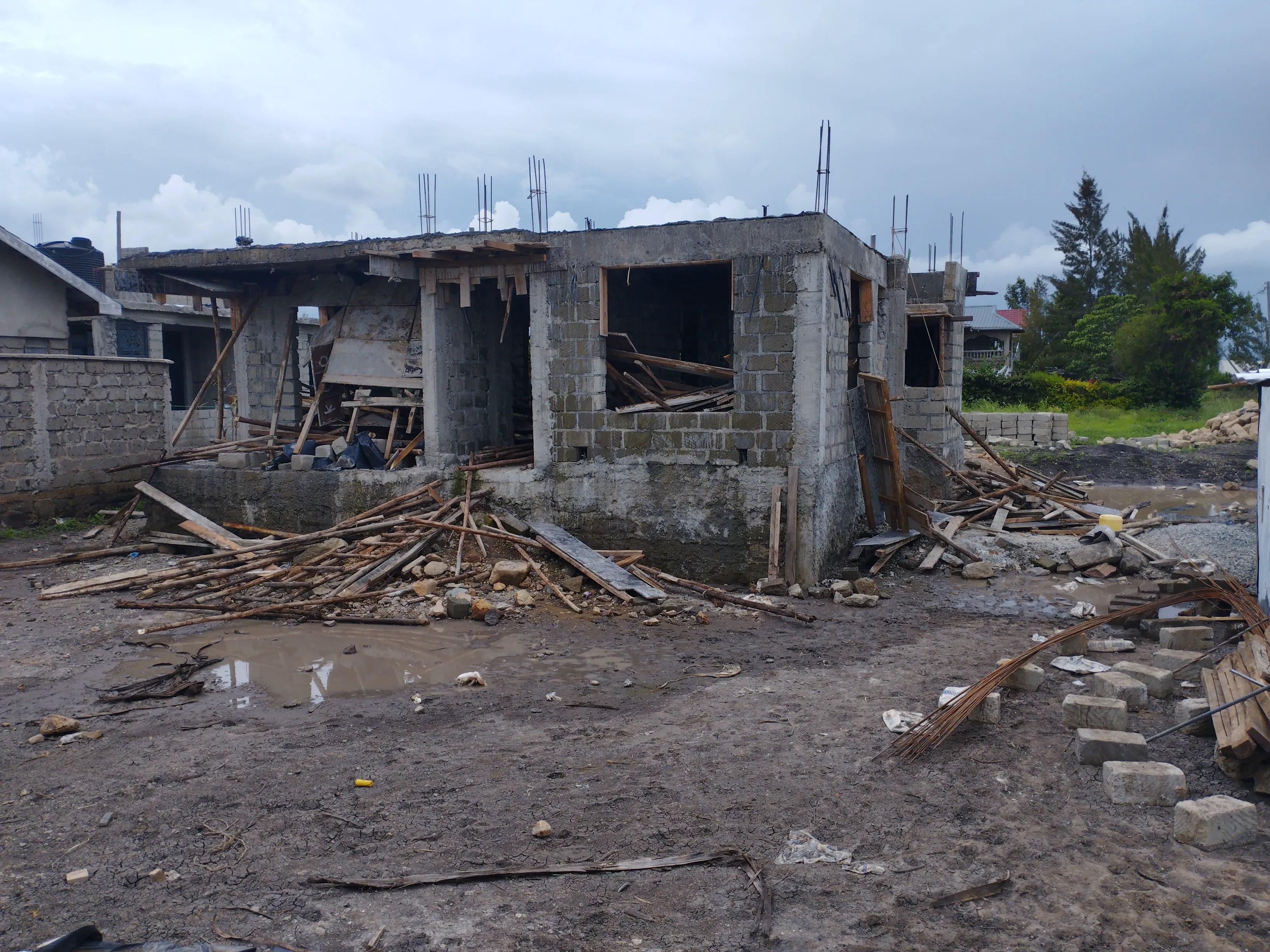 Villa construction progress