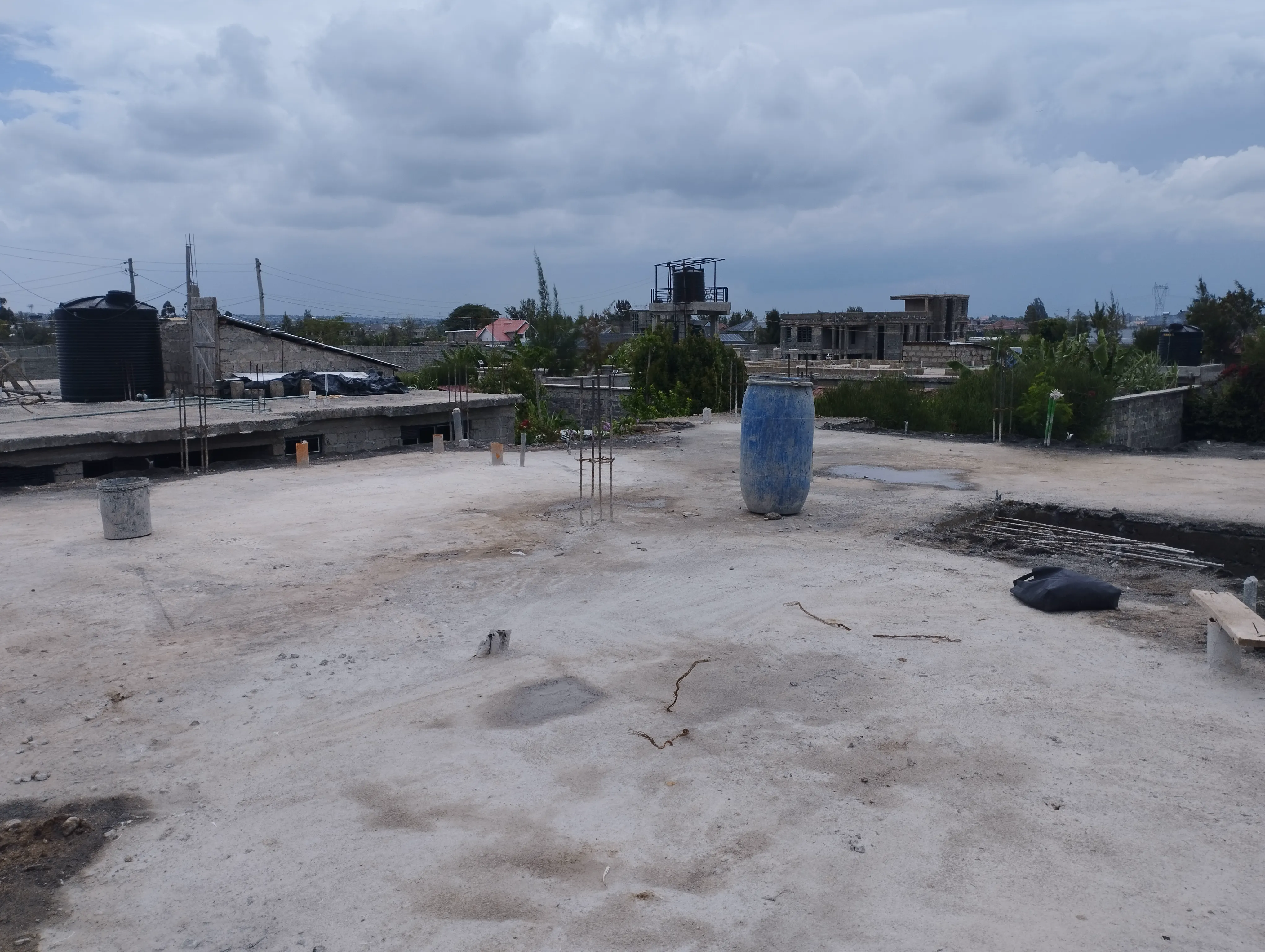 Villa construction progress