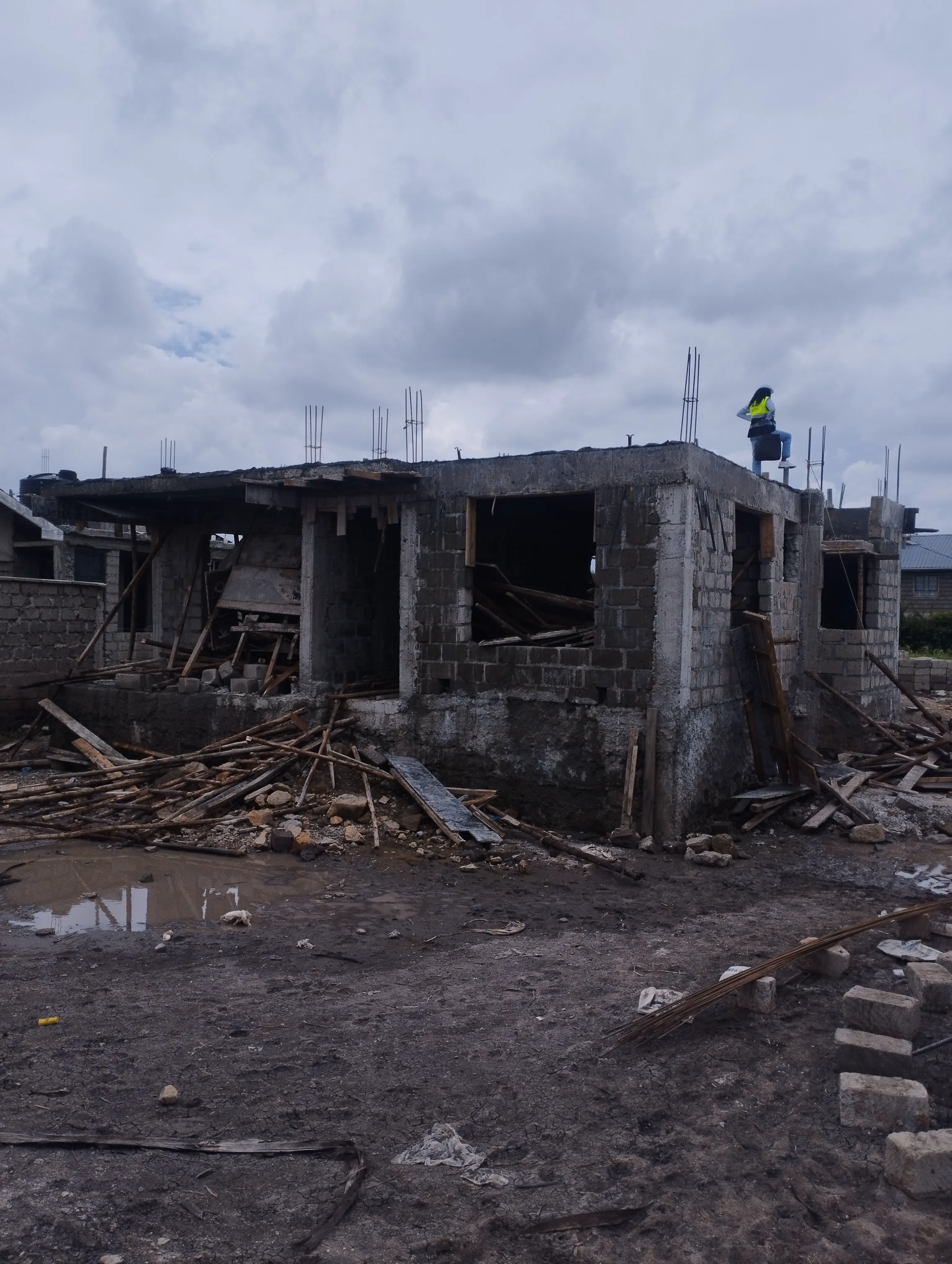 Villa construction progress